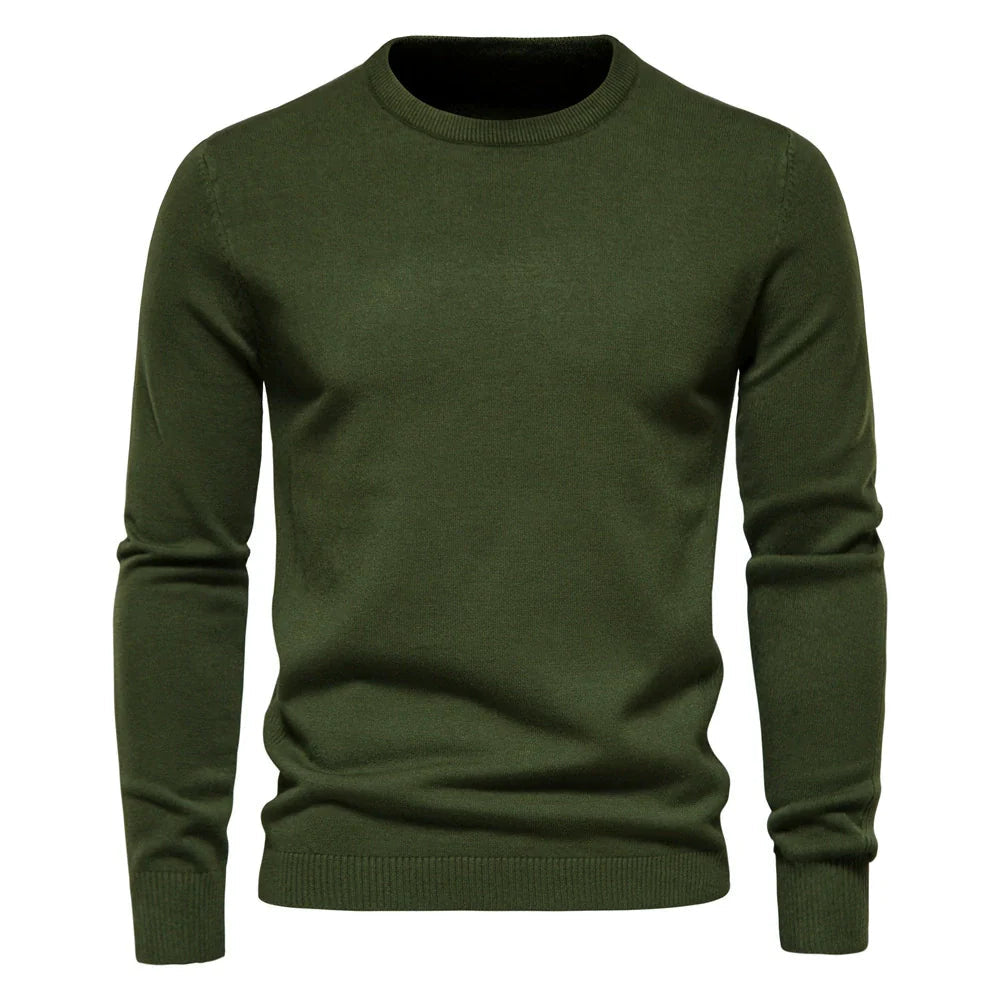 Men’s Crew Neck Sweater – Regular Fit – Long Sleeve – Soft & Warm Knit Jumper 1