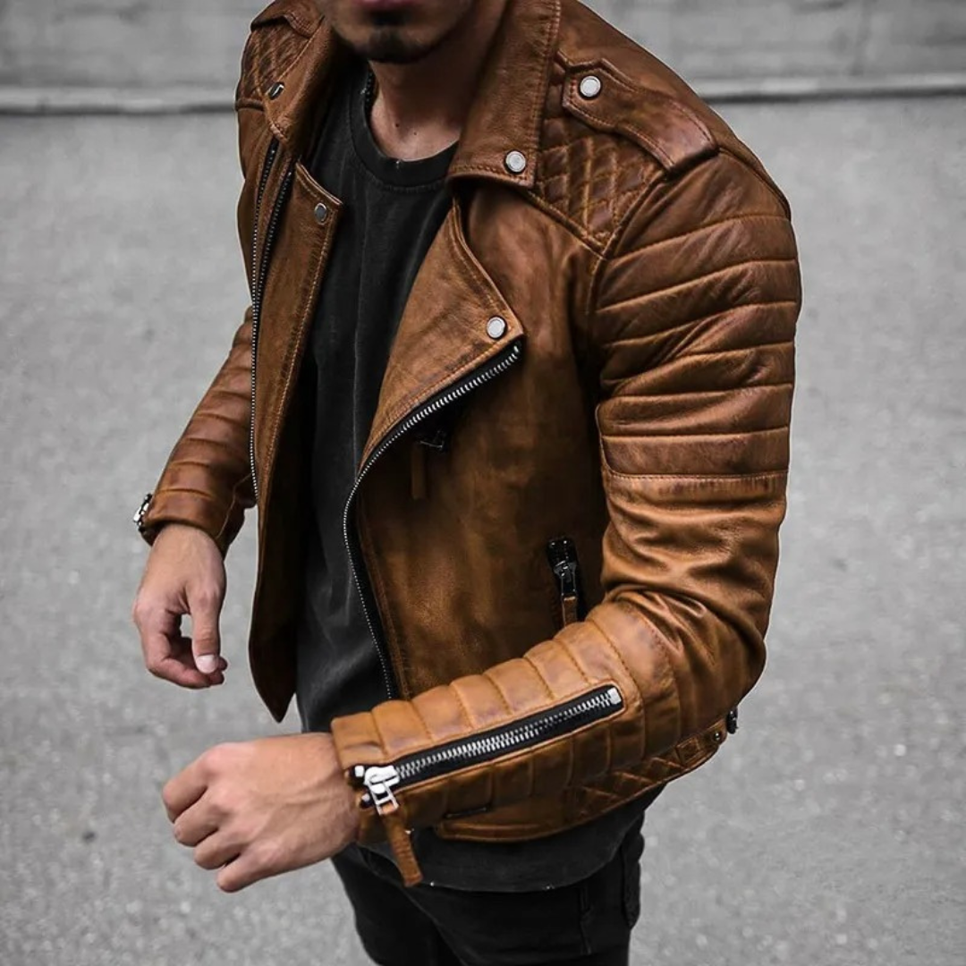 Men's Fashionable Premium Biker Jacket | Waterproof 1