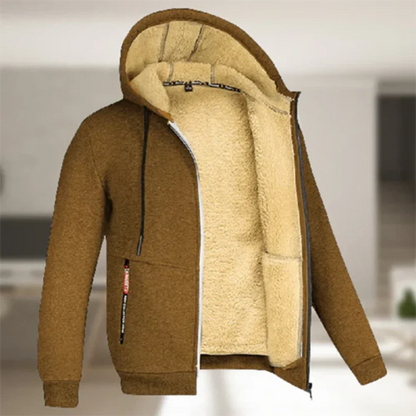 Men's Hooded Comfortable Warm Zip-Up Jacket | Winter 3
