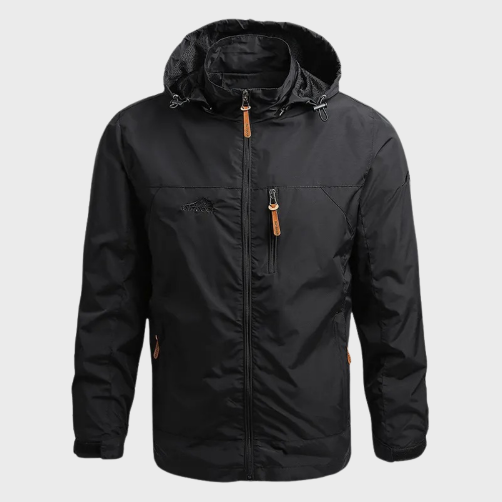 Men's Hooded Rain Jacket | Waterproof 0
