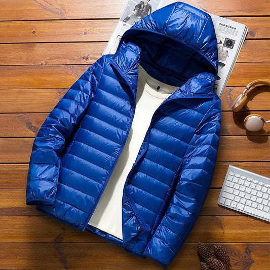 Men's Hooded Winter Quilted Jacket | Long Sleeve 0