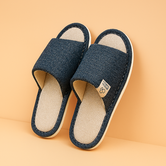 Men's Open-Toe Indoor Slippers | Lightweight Non-Slip House Shoes 0