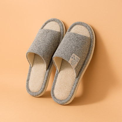 Men's Open-Toe Indoor Slippers | Lightweight Non-Slip House Shoes 1