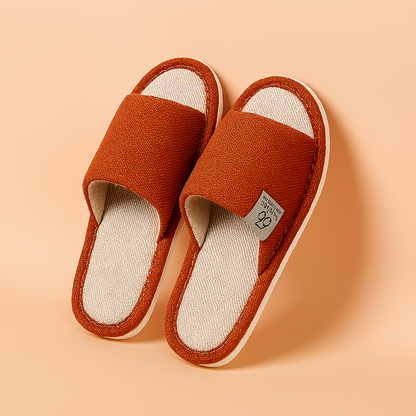 Men's Open-Toe Indoor Slippers | Lightweight Non-Slip House Shoes 3