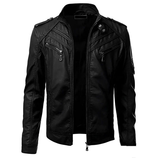 Men's Stylish Premium Biker Jacket | Multiple Pockets 0