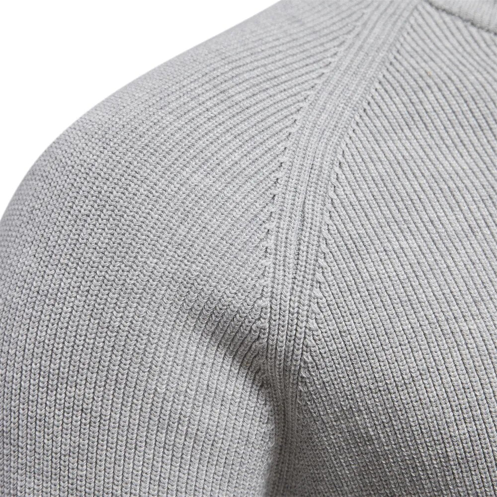 Men’s Sweater – Cotton Blend – Classic Fit – Half-Zip Collar – Ribbed Trim 5