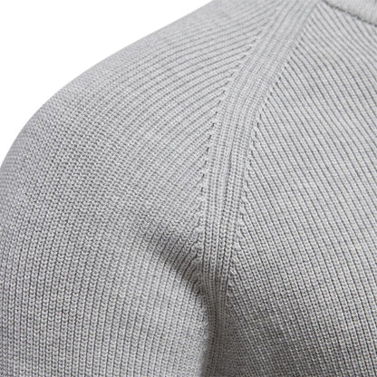 Men’s Sweater – Cotton Blend – Classic Fit – Half-Zip Collar – Ribbed Trim 5