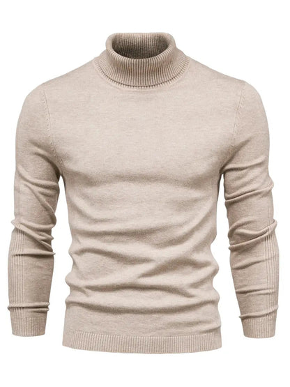 Men’s Turtleneck Sweater - Slim Fit - Soft Knit - Long Sleeve Smart Casual Wear 10