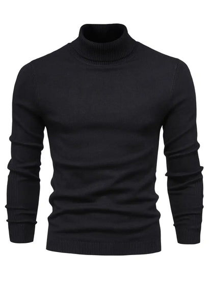 Men’s Turtleneck Sweater - Slim Fit - Soft Knit - Long Sleeve Smart Casual Wear 11