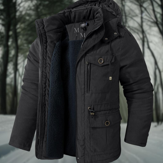 Men's Winter Bomber Jacket with Zipper | Classic 0