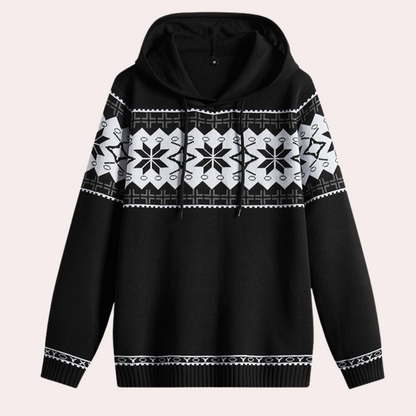 Men's comfortable sweater with hood 1