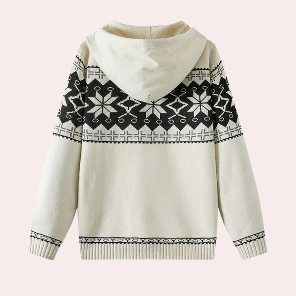 Men's comfortable sweater with hood 2