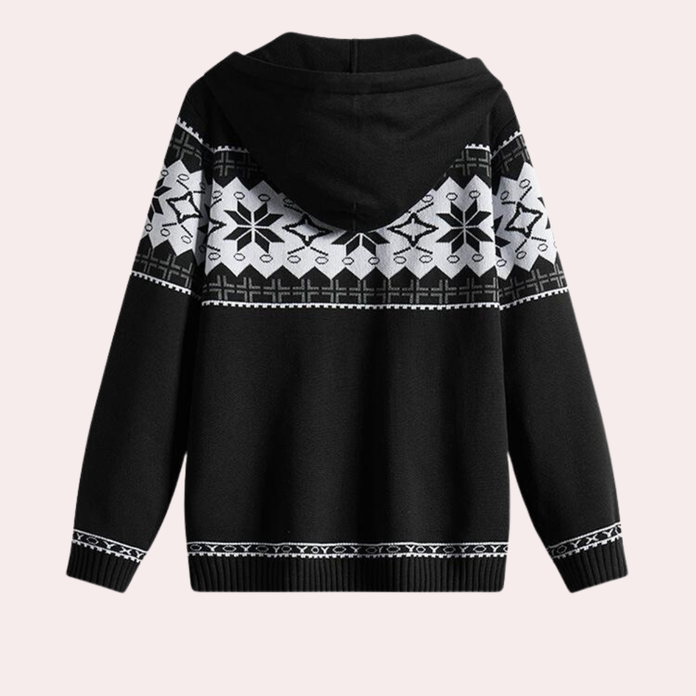 Men's comfortable sweater with hood 4