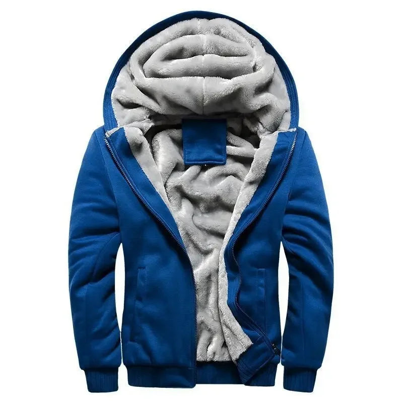 Men's fleece quilted jacket | With hood 1