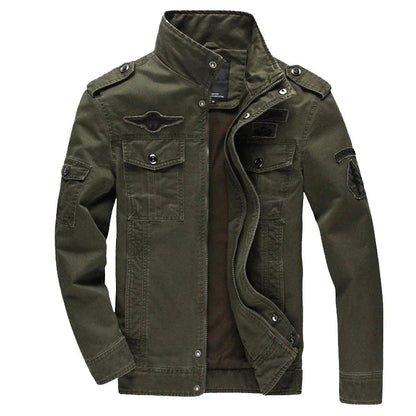 Men's long-sleeved biker jacket | Zipper 1