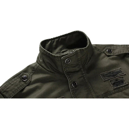 Men's long-sleeved biker jacket | Zipper 3
