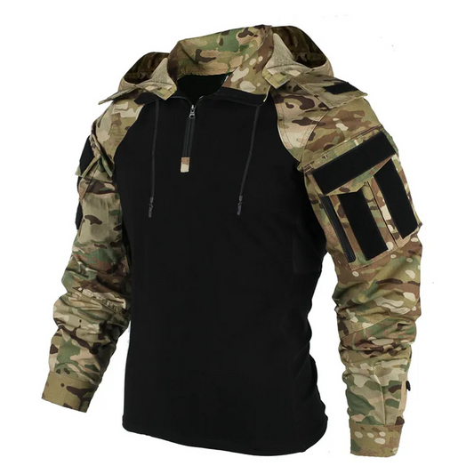 Men's tactical softshell jacket | With hood 0