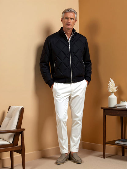Men's winter quilted jacket | Black 3
