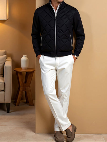 Men's winter quilted jacket | Black 4