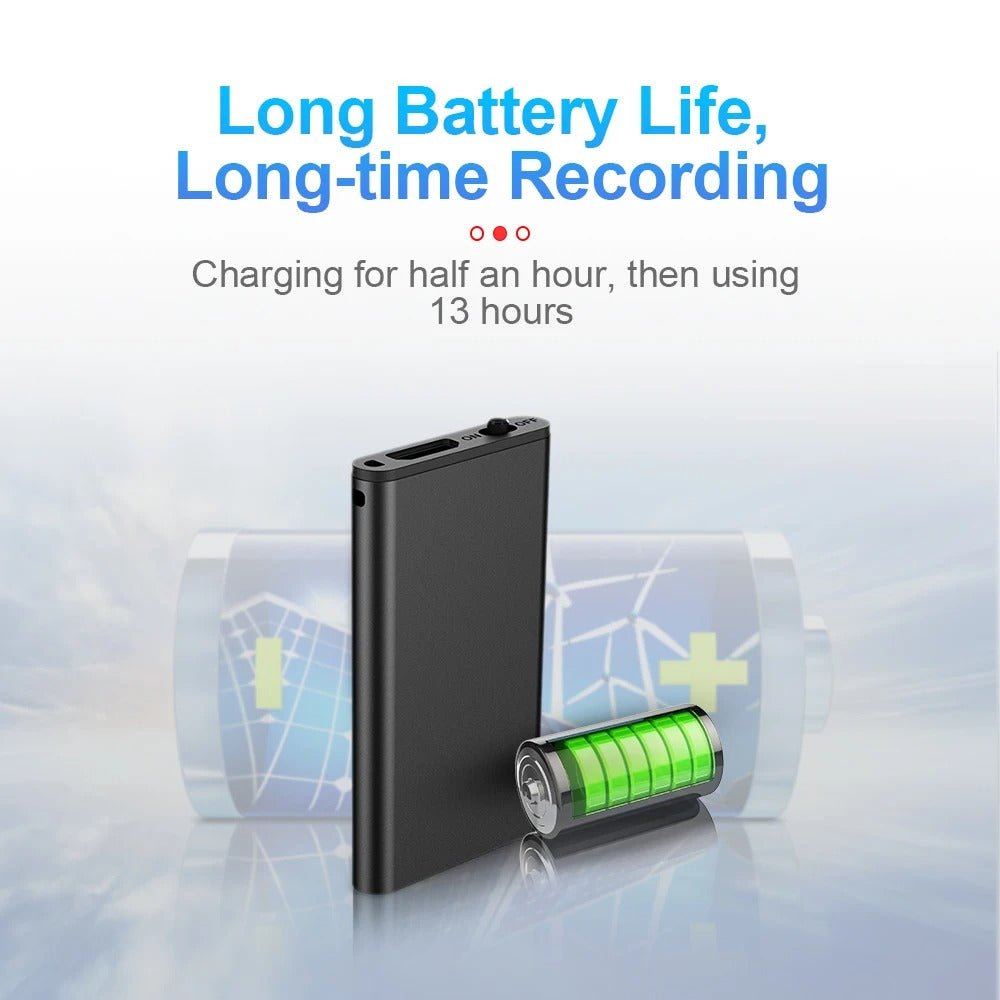 Mini hidden voice recorder – spy equipment small audio recording device 5