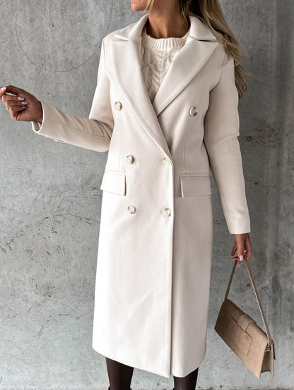 KATE | Woolen Coat Long Fit Women-4