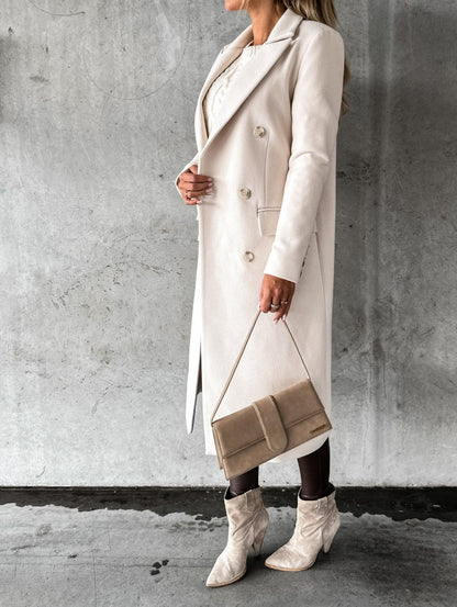 KATE | Woolen Coat Long Fit Women-5