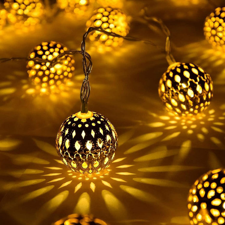 Moroccan Style Waterproof Solar String Lights - SunGlow Strings 0