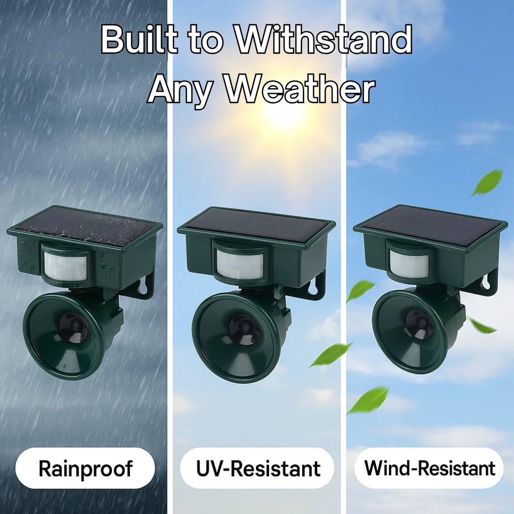 Motion Sensor Bird Deterrent for Crows: Ideal Pigeon Repeller with Sound Scarer 5