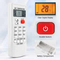 Multi-brand air conditioner remote control – Universal AC controller with quick setup | Convenient replacement | For home and work areas 1