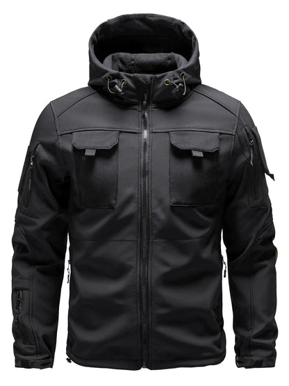 Multi-pocket men's softshell jacket | With hood 1