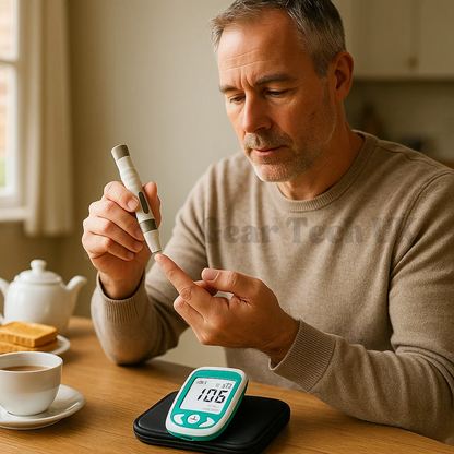 Multifunctional Analyzer Home Cholesterol Test Kit with Lancets Uric Acid Meter Glucose Meter 2