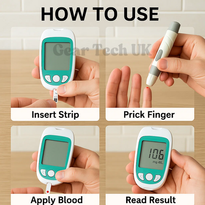 Multifunctional Analyzer Home Cholesterol Test Kit with Lancets Uric Acid Meter Glucose Meter 3