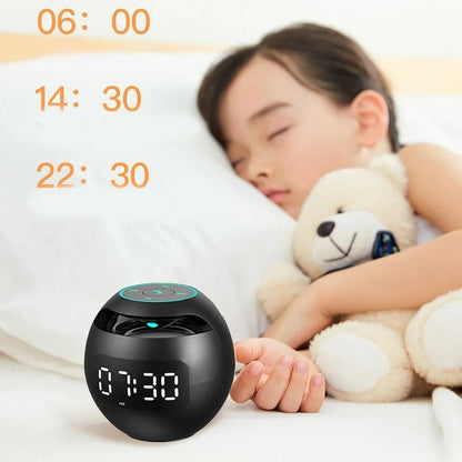 Multifunctional Bluetooth alarm speaker with LED display and colorful night light -2200 mAh battery 5