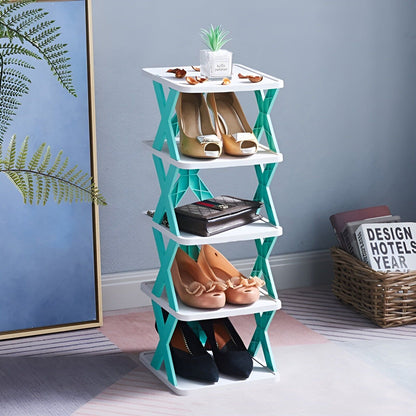 Multifunctional and foldable shoe shelf - spacesaver 15