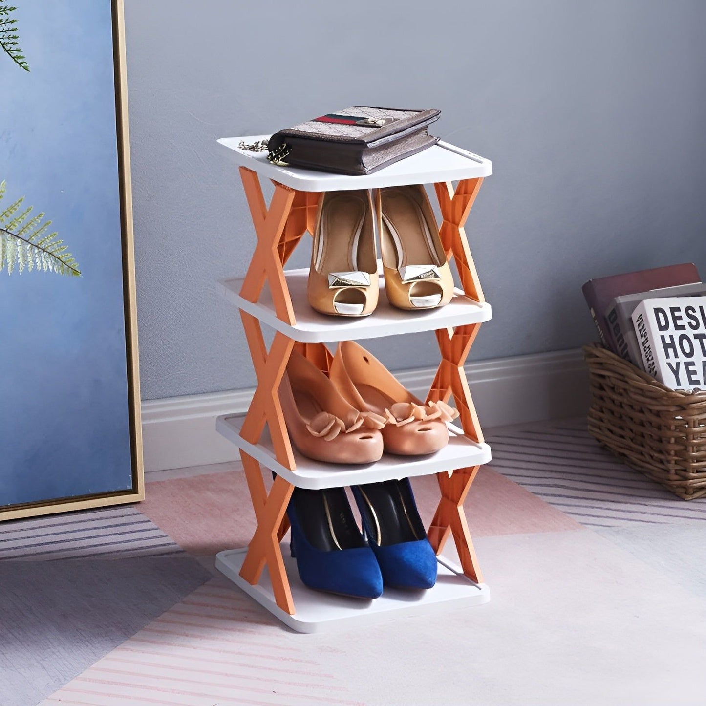 Multifunctional and foldable shoe shelf - spacesaver 5
