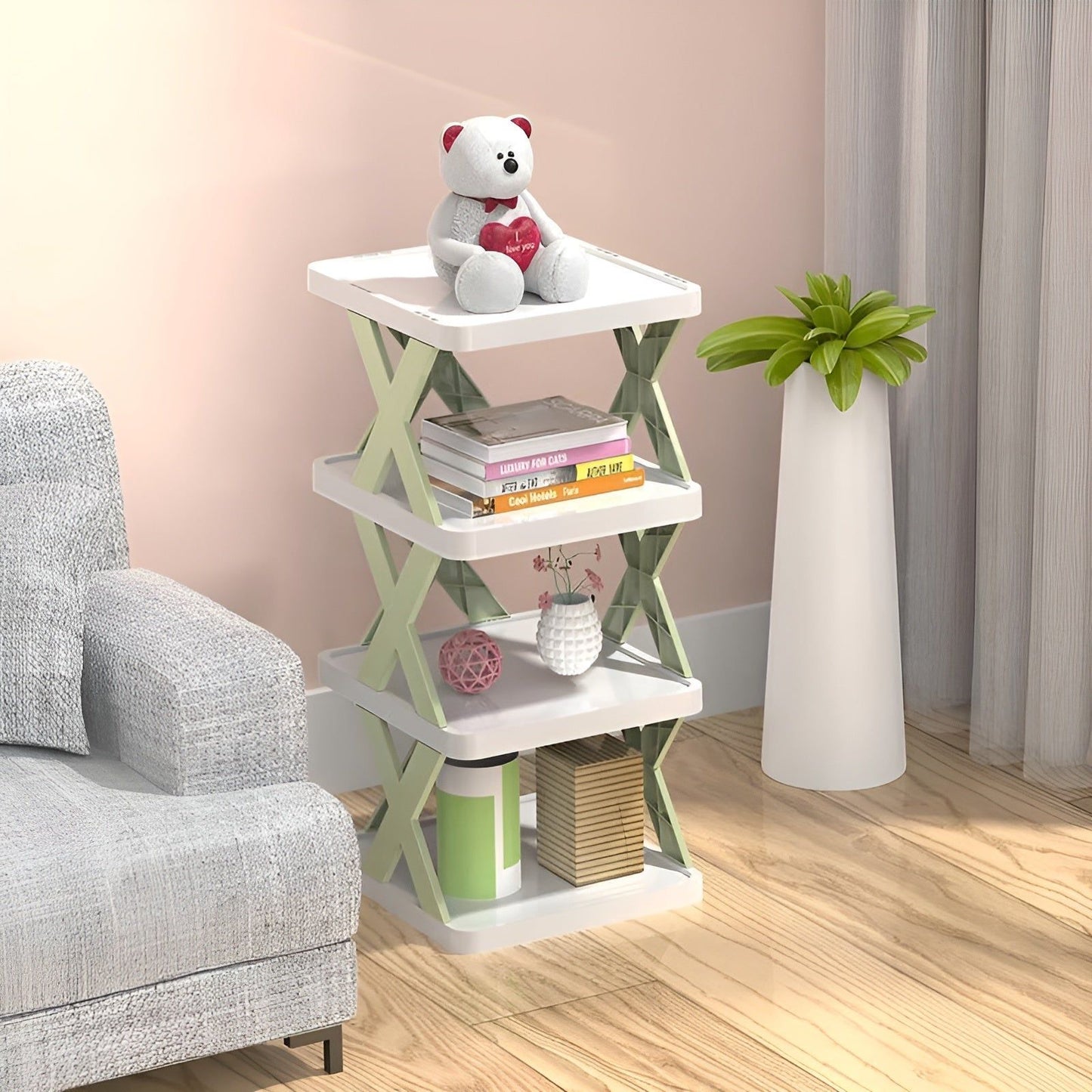 Multifunctional and foldable shoe shelf - spacesaver 6