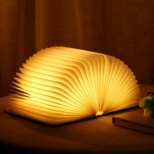 Mystical book lamp with warm light 0