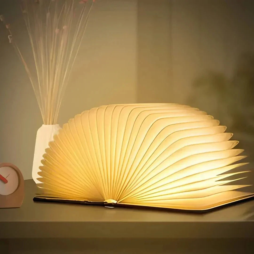 Mystical book lamp with warm light 2