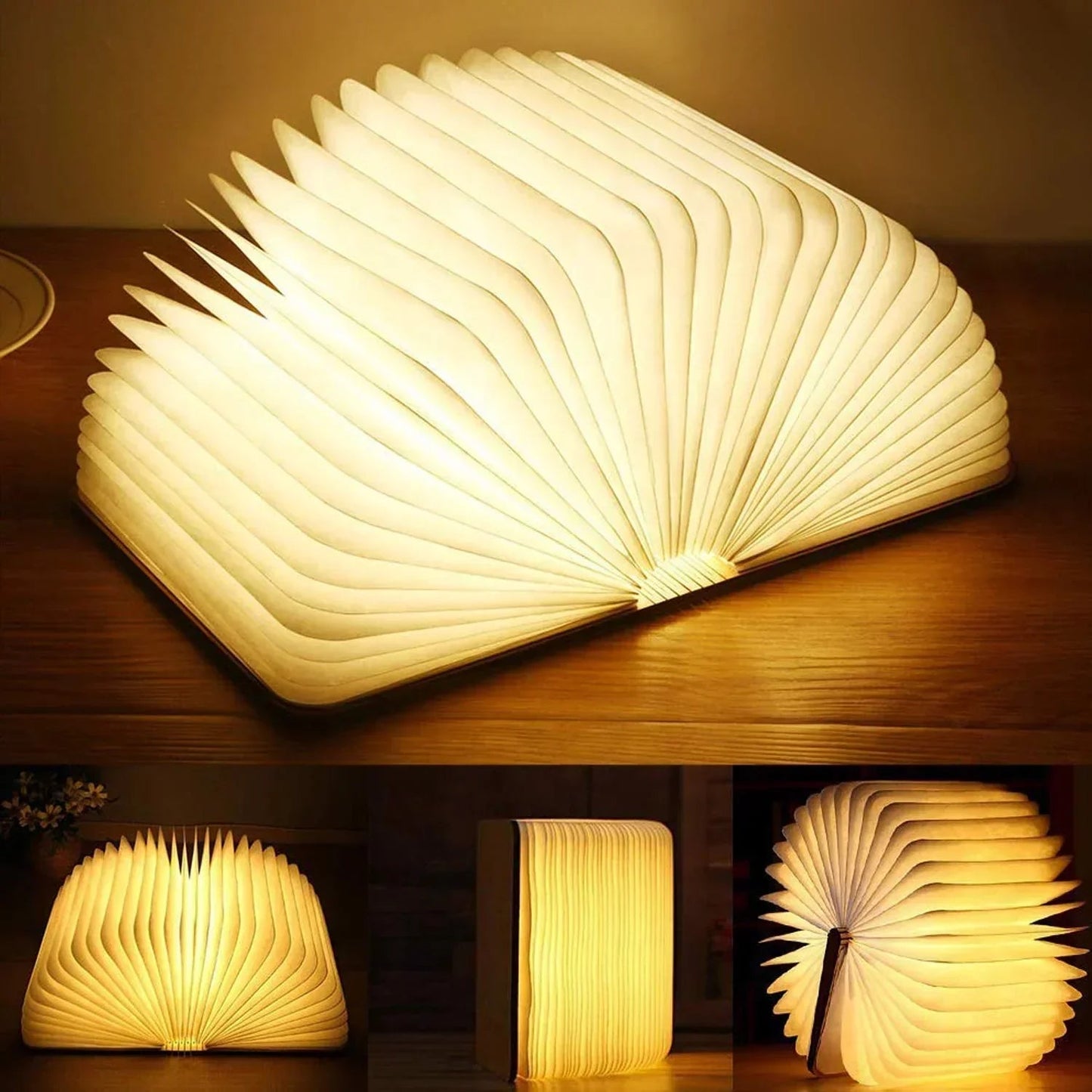 Mystical book lamp with warm light 7