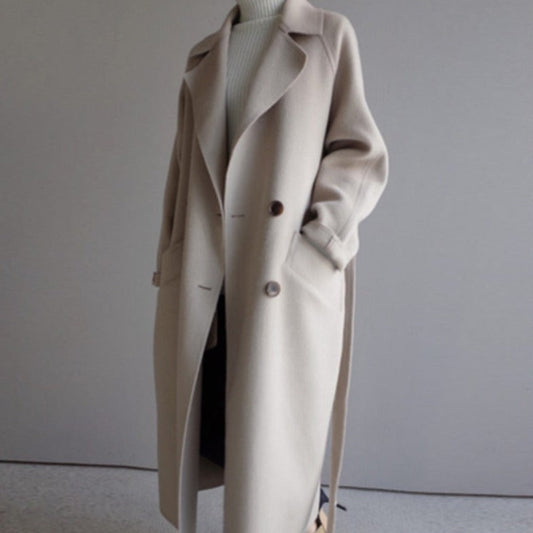 Nadjain | Women's Warm Trench Coat | Long Sleeve 0