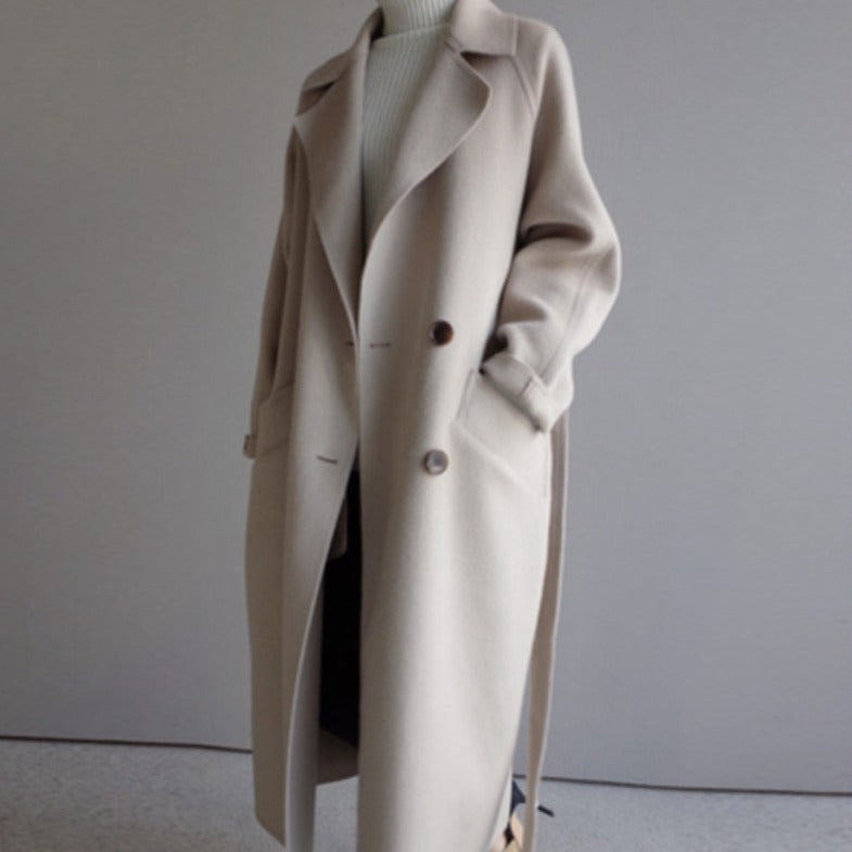 Nadjain | Women's Warm Trench Coat | Long Sleeve 1