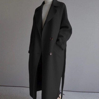 Nadjain | Women's Warm Trench Coat | Long Sleeve 3
