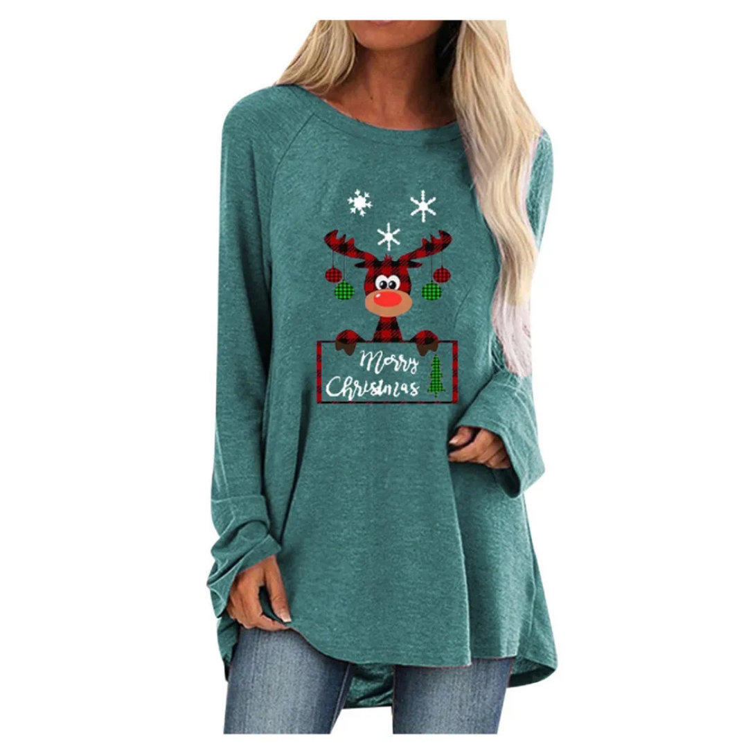 Nalina | Long Reindeer Christmas Sweater for Women | Warm 1