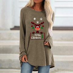 Nalina | Long Reindeer Christmas Sweater for Women | Warm 2