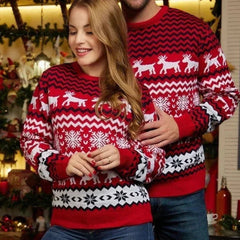 Nasrema | Reindeer Christmas Sweater for Couples | Warm 1