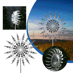 New Anti-Rust Magical Metal Windmill-Kinetic Metal Wind Spinners 3