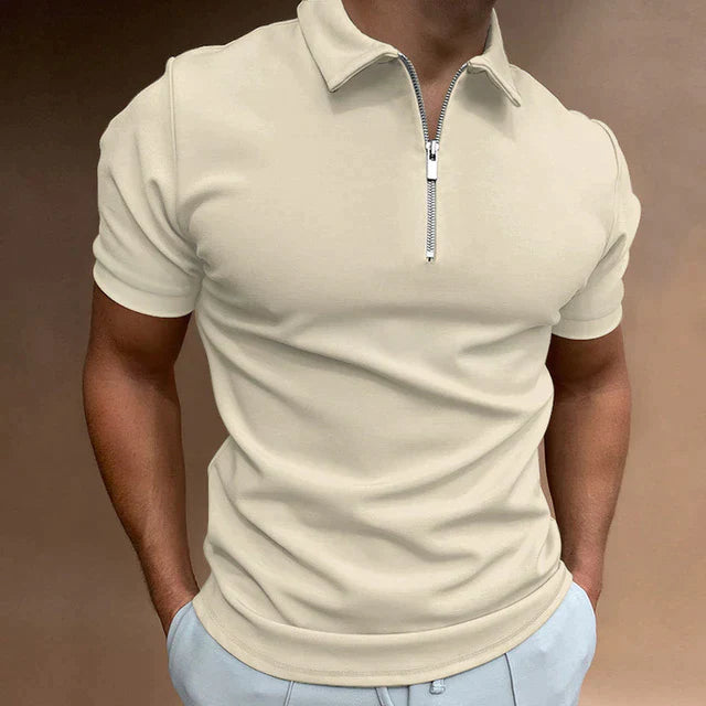 HUGO | Trendy Men's Polo Shirt with Zipper-5