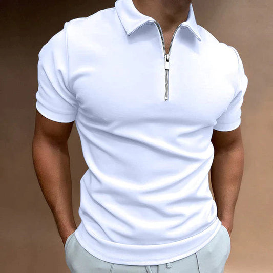 HUGO | Trendy Men's Polo Shirt with Zipper-1