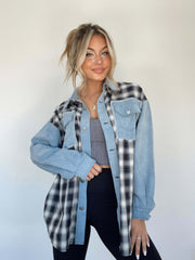  LILY | Stylish Oversize Retro Denim Shirt-1