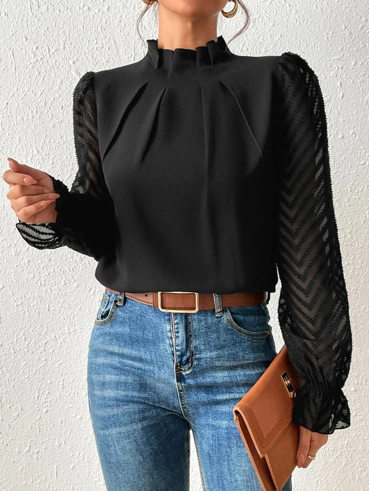  GEORGIA | Casual Turtleneck Blouse-1